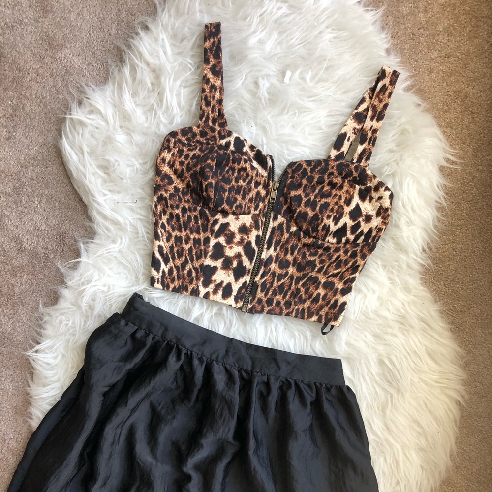 Forever 21 Leopard Crop Top